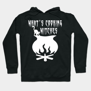 What is Cooking Witches - White Cat on Cauldron Hoodie